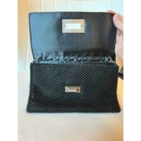 Jessica McClintock Black Mesh Handbag - NWT - Picture 3 of 4
